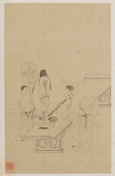 Siffror av Qing Dynasty Chinese School