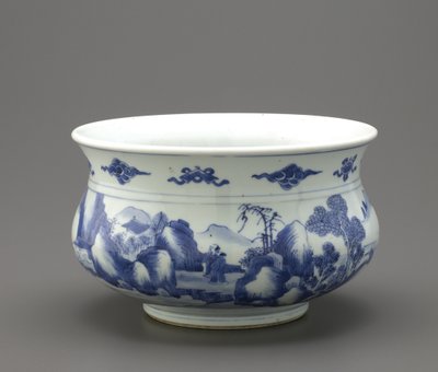 Rökelsebrännare, Jingdezhen, Jiangxi-provinsen (keramik) av Qing Dynasty Chinese School