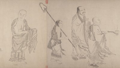 The Sexteen Luohans, 1500-talet. av Qiu Ying