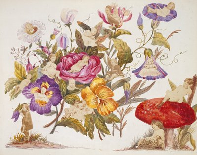 Album med mönster målade av Alexandra, prinsessan av Wales, med fotografier, 1866-1869 av Queen Alexandra