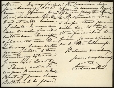 Brev från drottning Victoria till Mary Augusta Gordon, Windsor Castle, 16 mars 1885 av Queen Victoria