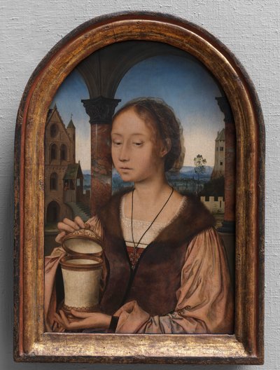 Sankta Maria Magdalena (olja på panel) av Quentin Massys or Matsys