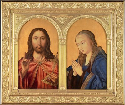 Diptyk: Kristus och Jungfrun, mellan 1500 och 1550 av Quentin Massys or Metsys