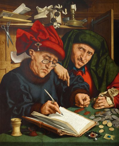 Skatteindrivarna, 1520-talet av Quentin Massys or Metsys
