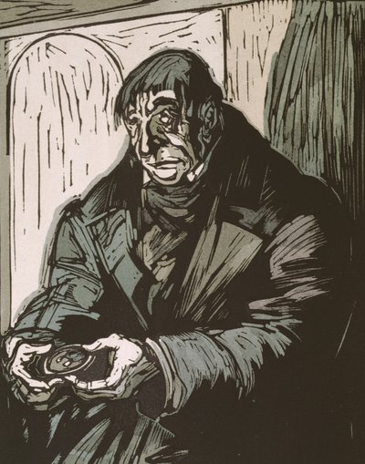 Illustration från "Le Pere Goriot" av Honore de Balzac, publicerad 1922 av Quint