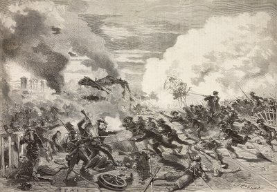 Ankomst av General Fantis division, Battle of Magenta, 4 juni av Quinto Cenni