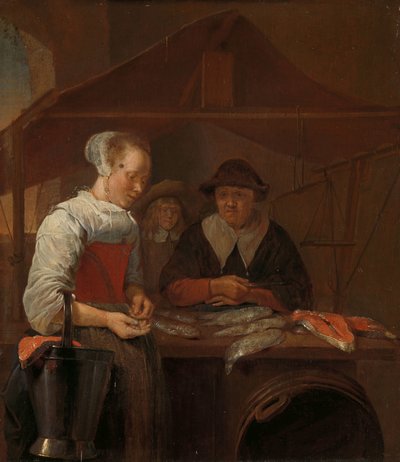 Fiskfrun av Quiringh Gerritsz. van Brekelenkam