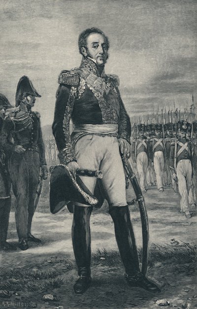 Marskalk Louis-Gabriel Suchet - hertig av Albufera, c1800, 1896 av R. A. Muller
