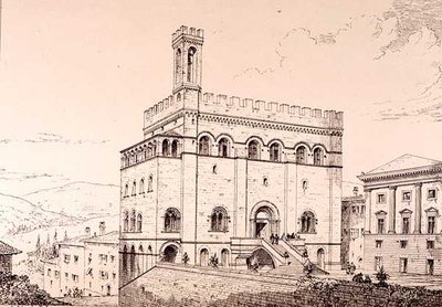 Palazzo del Comune, Gubbio, Italien, från 