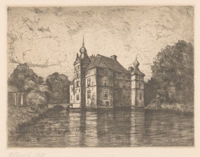 Castle De Cannenburgh (originaltitel på objektet) av R. Cleve (signed by artist)