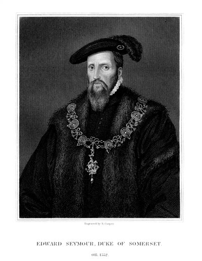 Edward Seymour, 1:e hertig av Somerset, Lord Protector av England, 1823. av R. Cooper