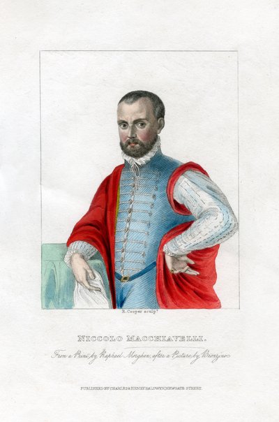 Niccolo Machiavelli, italiensk renässanspolitisk filosof. av R. Cooper