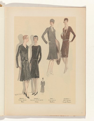 Konst - Smak - Skönhet, Broschyrer av feminin elegans, november 1928, nr 99, 9:e året, sid. 19 av R. Drivon
