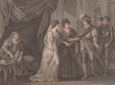 Slutförandet av fördraget i Troye, där Henrik den V, kung av England, tar emot Pr..., 1788. av R. Gerard