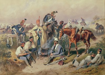 Husarläger av R Gobel