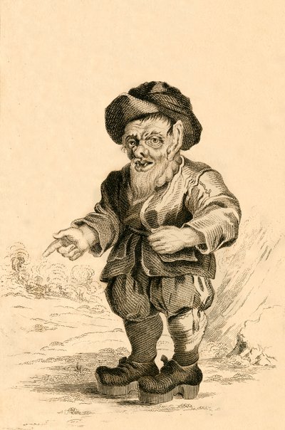 Bertholde, premiärminister för Alboinus kung av Lombardiet, 1821. av R. Page