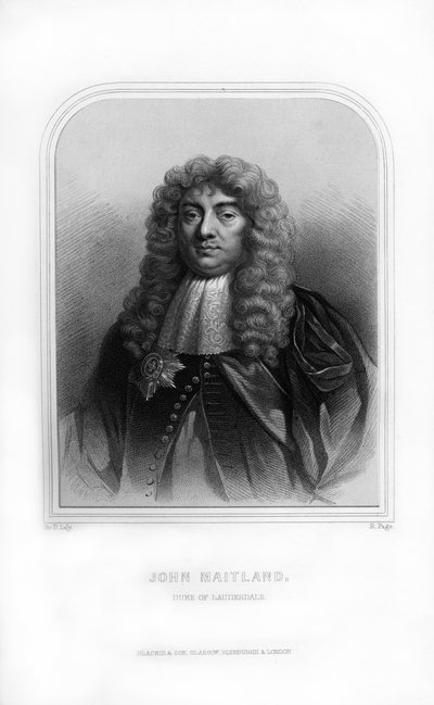 John Maitland, 1:e hertig av Lauderdale, skotsk politiker, 1870. av R. Page
