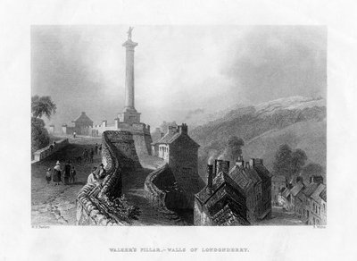 Walkers Pillar, Londonderry, Nordirland, 1860 av R. Wallis
