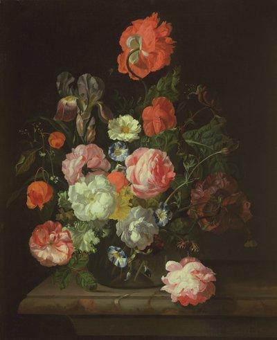 Blomma i en glasvas av Rachel Ruysch
