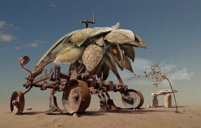 Surrealistisk ökenmaskin av Radoslav Penchev