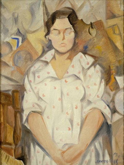Portrait of Pilar av Rafael Perez Barradas