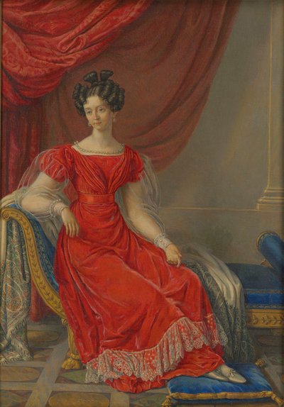 Maria Theresia av Österrike 1801-1855, drottning av Sardinien, första hälften av 1800-talet. av Raffaelle Giovannetti