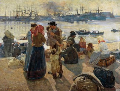 Emigranter av Raffaello Gambogi