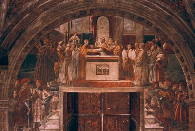 Motivering av Leo III, 1514 av Raffaello Sanzio Raphael