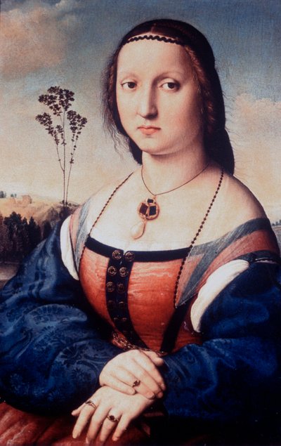 Porträtt av Maddalena Doni, 1506 av Raffaello Sanzio Raphael