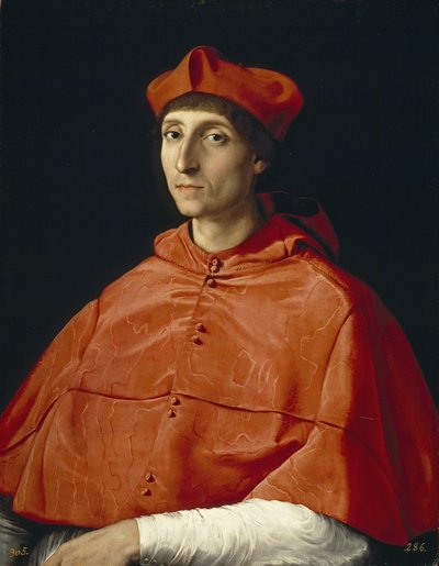 Porträtt av en kardinal, ca. 1510 av Raffaello Sanzio Raphael