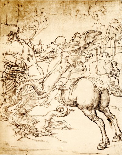 St George dödar draken av Raffaello Sanzio Raphael