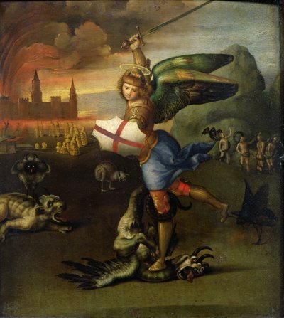 St. Michael, ca 1503-05 (se även 15971) av Raffaello Sanzio Raphael