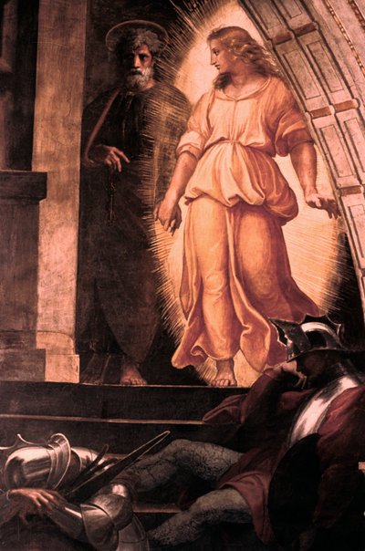 Detalj om St Peters befrielse, 1514 av Raffaello Sanzio Raphael