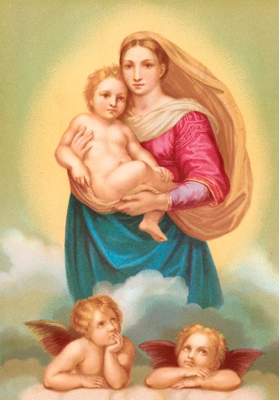 Den sixtinska madonnan av Raffaello Sanzio Raphael