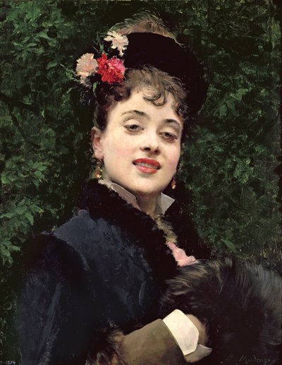 Aline Masson, konstnärens modell av Raimundo de Madrazo y Garreta