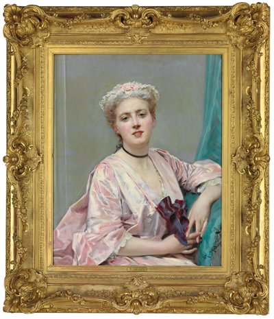 Skönhet i rosa, av Raimundo de Madrazo y Garreta
