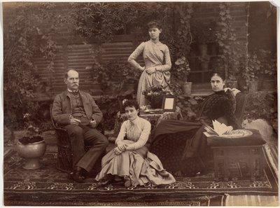 Sir Auckland Colvin och familj, Shimla av Raja Deen Dayal