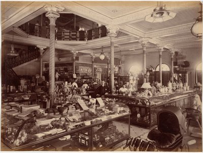 Treacher and Co:s butik i fortet, Bombay av Raja Deen Dayal