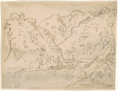 Clear Creek Canyon, Klippiga bergen, Colorado av Ralph Albert Blakelock