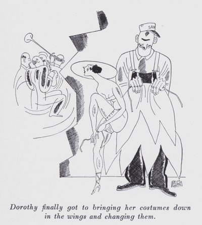 Illustration för "But Gentlemen Marry Brunettes" av Anita Loos (litho) av Ralph Barton