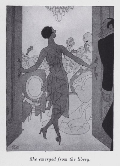 Illustration för "But Gentlemen Marry Brunettes" av Anita Loos (litho) av Ralph Barton