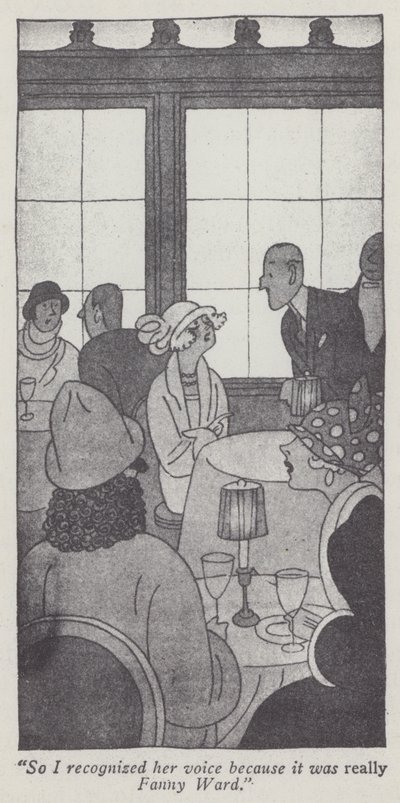 Illustration för Gentlemen Prefer Blondes av Anita Loos (litho) av Ralph Barton