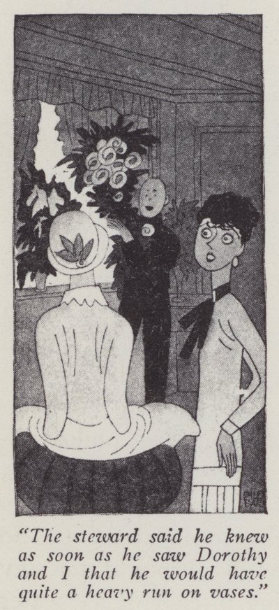Illustration till Gentlemen Prefer Blondes av Anita Loos (litografi) av Ralph Barton