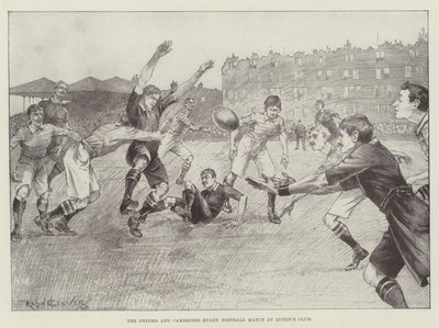 Oxford och Cambridge Rugby Football Match på Queen