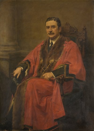 Porträtt av Alderman John Robert Lawson, J.P. av Ralph Hedley
