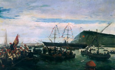 Katalanska volontärer gav sig in i kriget på Kuba 1870 av Ramón Padró y Pedret