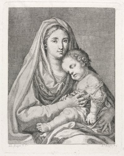 Madonna and Child (efter Francisco Bayeu y Subias) av Ramon Bayeu y Subias
