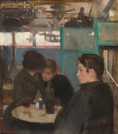 Interiör av Moulin de la Galette av Ramon Casas i Carbo