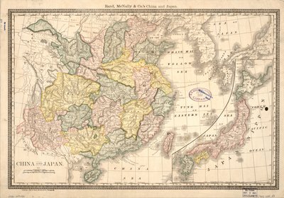 Kina och Japan LOC 2006458430 av Rand McNally and Company