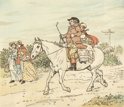 En bonde gick på trav på sitt grå sto av Randolph Caldecott